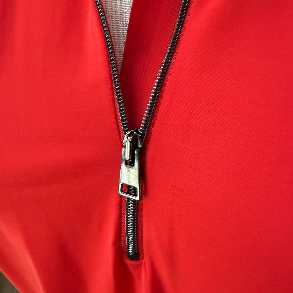 Marc Cain Sports Red Half Zip Stretch Top | N4 | US 10 | MSRP $280 - Picture 8 of 16